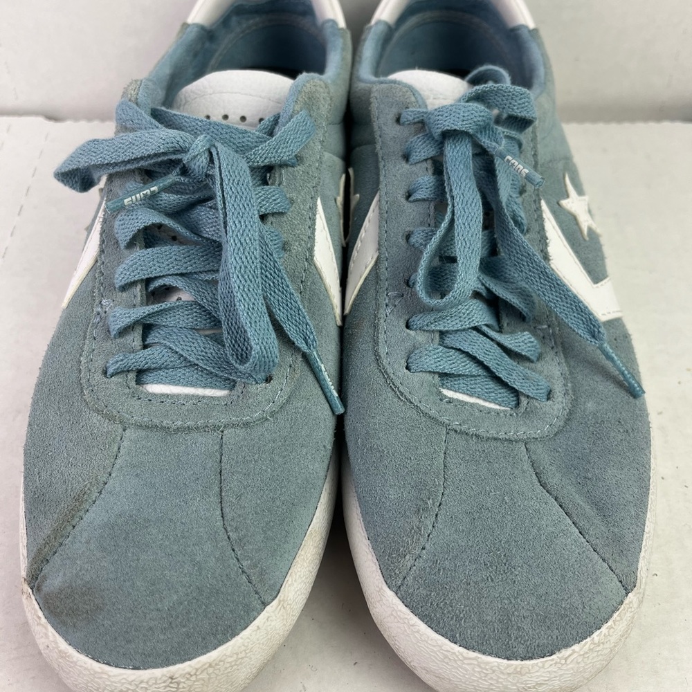 blue suede converse cons size 8 shoes sneakers